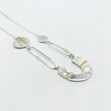 Load image into Gallery viewer, Oasis 2.0 - 925 Sterling Silver + 14K Gold Combo Necklace
