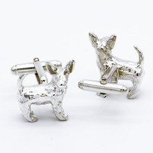 Load image into Gallery viewer, Bull Terrier 925 Sterling Silver Cufflinks

