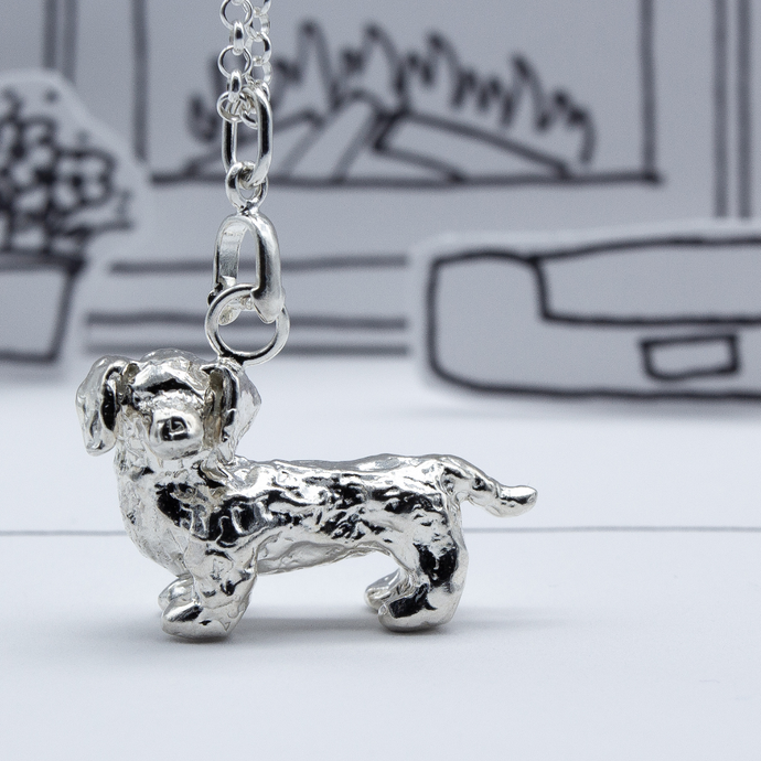 Dachshund 925 Sterling Silver Necklace