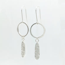 Load image into Gallery viewer, Oasis 2.0 - 925 Sterling Silver Dangle Tear Drop + Fused Link Earrings

