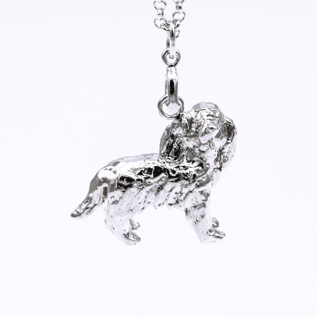 Cavalier King Charles Spaniel 925 Sterling Silver Necklace