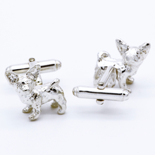 Load image into Gallery viewer, Chihuahua 925 Sterling Silver Cufflinks
