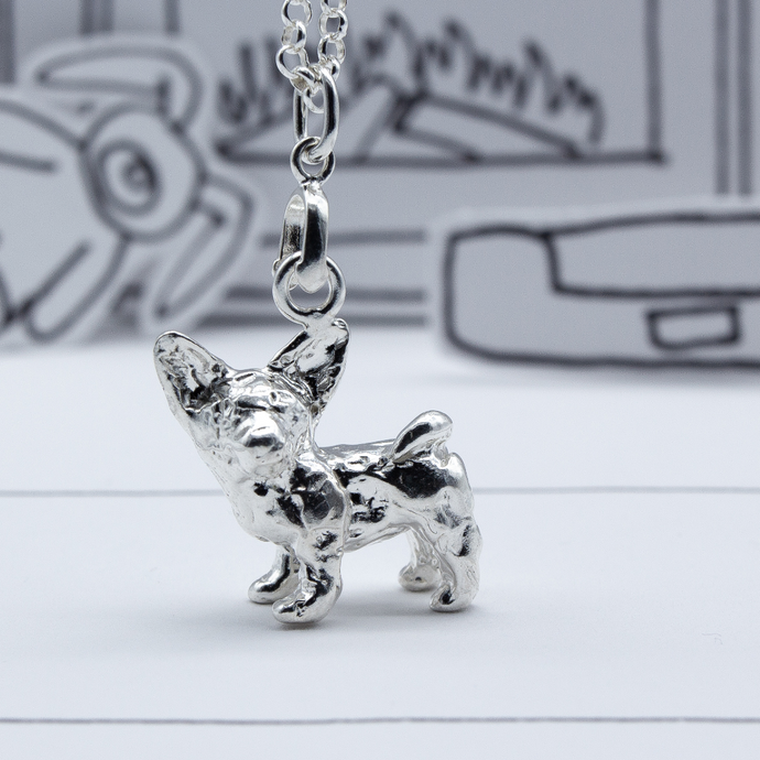 Chihuahua 925 Sterling Silver Necklace