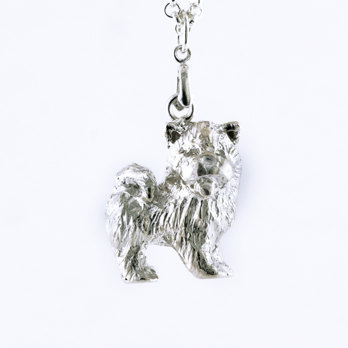Chow Chow 925 Sterling Silver Necklace