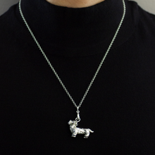 Load image into Gallery viewer, Dachshund 925 Sterling Silver Necklace
