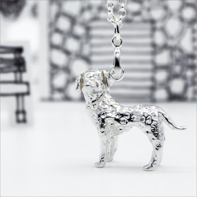 Dalmatian 925 Sterling Silver Necklace