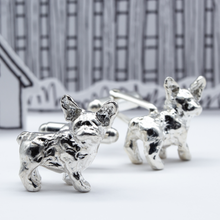 Load image into Gallery viewer, French Bulldog 925 Sterling Silver Cufflinks
