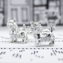 Load image into Gallery viewer, West Highland White Terrier 925 Sterling Silver Cufflinks
